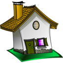 download Home clipart image with 45 hue color