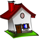 download Home clipart image with 0 hue color