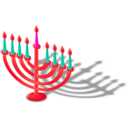 download Hanukkah Lamp clipart image with 315 hue color