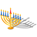 download Hanukkah Lamp clipart image with 0 hue color
