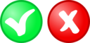 Red Green Ok Not Ok Icons