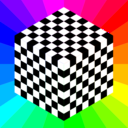 download 3d Chessboard 8 Squares clipart image with 270 hue color