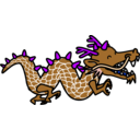 download Dragon clipart image with 225 hue color