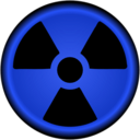 download Radiation Symbol Nuclear clipart image with 180 hue color