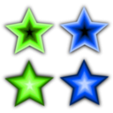 download Stars Simple clipart image with 225 hue color