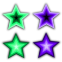 download Stars Simple clipart image with 270 hue color