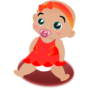download Baby Girl clipart image with 0 hue color