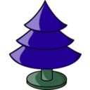 download Christmas Tree Plain clipart image with 135 hue color