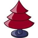 download Christmas Tree Plain clipart image with 225 hue color