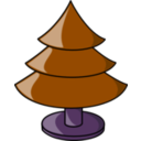 download Christmas Tree Plain clipart image with 270 hue color