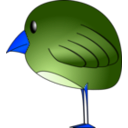 download Little Bird clipart image with 180 hue color