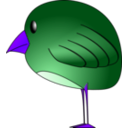 download Little Bird clipart image with 225 hue color
