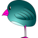 download Little Bird clipart image with 270 hue color