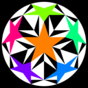 download Sacred Double Pentagon clipart image with 90 hue color