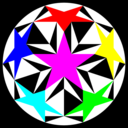 download Sacred Double Pentagon clipart image with 0 hue color