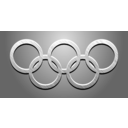 download Olympic Rings 3 clipart image with 180 hue color