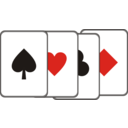 download Playing Card clipart image with 0 hue color