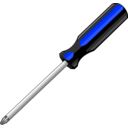 download A Screwdriver clipart image with 180 hue color