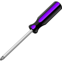 download A Screwdriver clipart image with 225 hue color