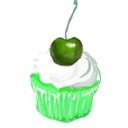download Cupcake clipart image with 90 hue color