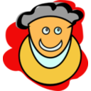 download Brainy Man clipart image with 0 hue color