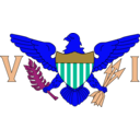 download Flag Of Us Virgin Islands United States clipart image with 180 hue color