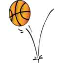 download Basketball clipart image with 0 hue color