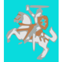 download Knight clipart image with 180 hue color