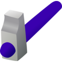 download Hammer clipart image with 225 hue color