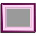 download Golden Picture Frame clipart image with 270 hue color