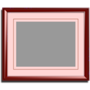 download Golden Picture Frame clipart image with 315 hue color