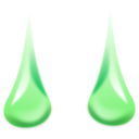 download Dew Drops clipart image with 270 hue color