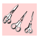 download Scissors clipart image with 0 hue color