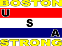 Usa Stripe Flag Boston Strong