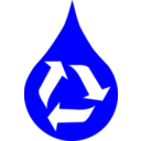download Recycle Water Blue clipart image with 0 hue color