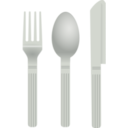 download Fork And Spoon clipart image with 0 hue color