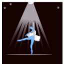 download Bailarina clipart image with 180 hue color