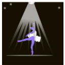 download Bailarina clipart image with 225 hue color