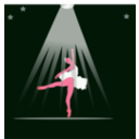 download Bailarina clipart image with 315 hue color