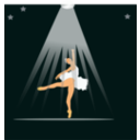 download Bailarina clipart image with 0 hue color