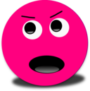 Mad Smiley Pink Emoticon