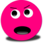 Mad Smiley Pink Emoticon