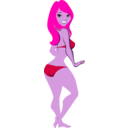 download Bikini Girl clipart image with 270 hue color