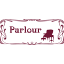download Parlour Door Sign clipart image with 135 hue color