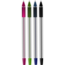 download Color Ballpoint Pens clipart image with 90 hue color