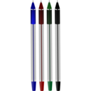 download Color Ballpoint Pens clipart image with 0 hue color