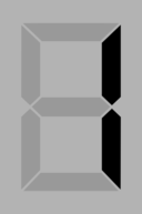 Seven Segment Display Gray 1