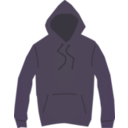download Brown Hooded Jumper clipart image with 225 hue color