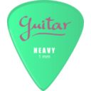 download Guitar Pick clipart image with 270 hue color