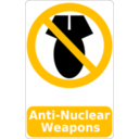 download Anti Nuclear Weapons Sign clipart image with 45 hue color
